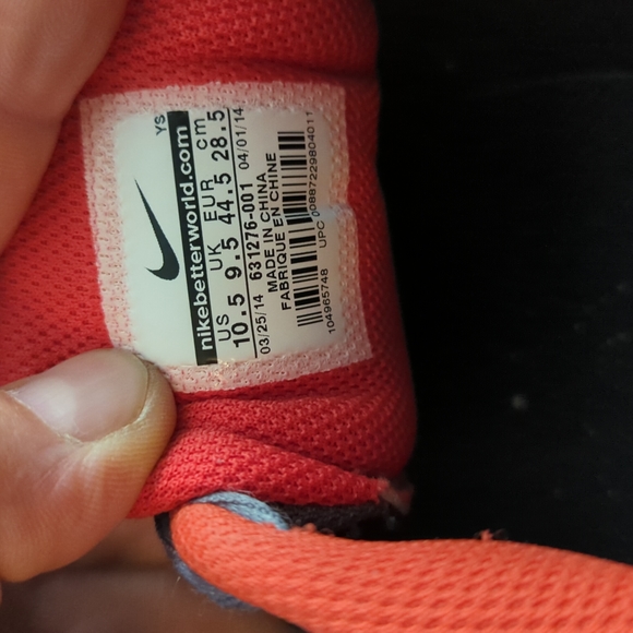 Nike AIR 1 TR Training shoes grey and red size 10.5 - Picture 5 of 5